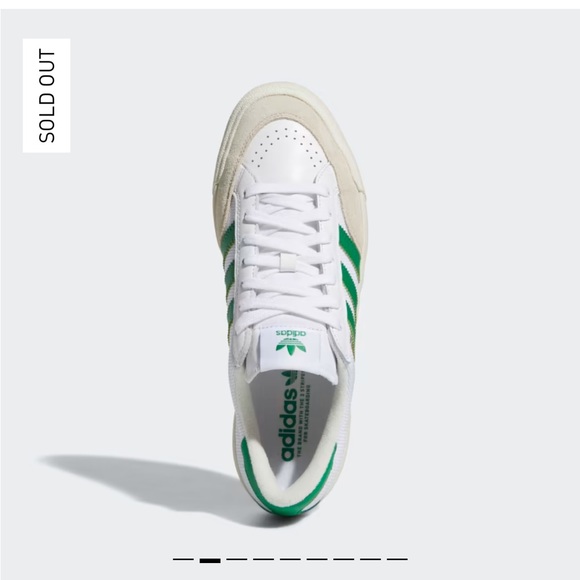 Adidas Nora Sneakers in Cloud White/Green - Picture 2 of 6